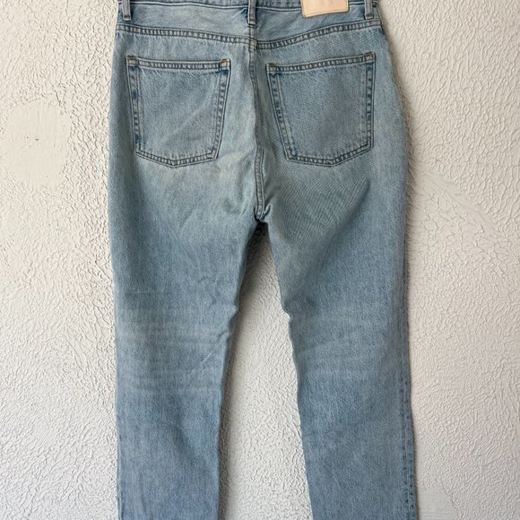 Everlane Womens The 90s Cheeky Jeans Cropped Medium Wash High Rise Fading 27 - Picture 9 of 10